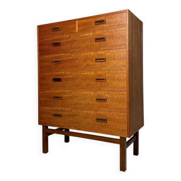 1960s Vintage Danish Teak Chest of Drawers by Holger Jensen