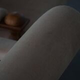 Mid-20th century, pair of armchairs by Henning Kjærnulf, oak and alcantara, 1960s.