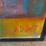 Flowers signed Duret