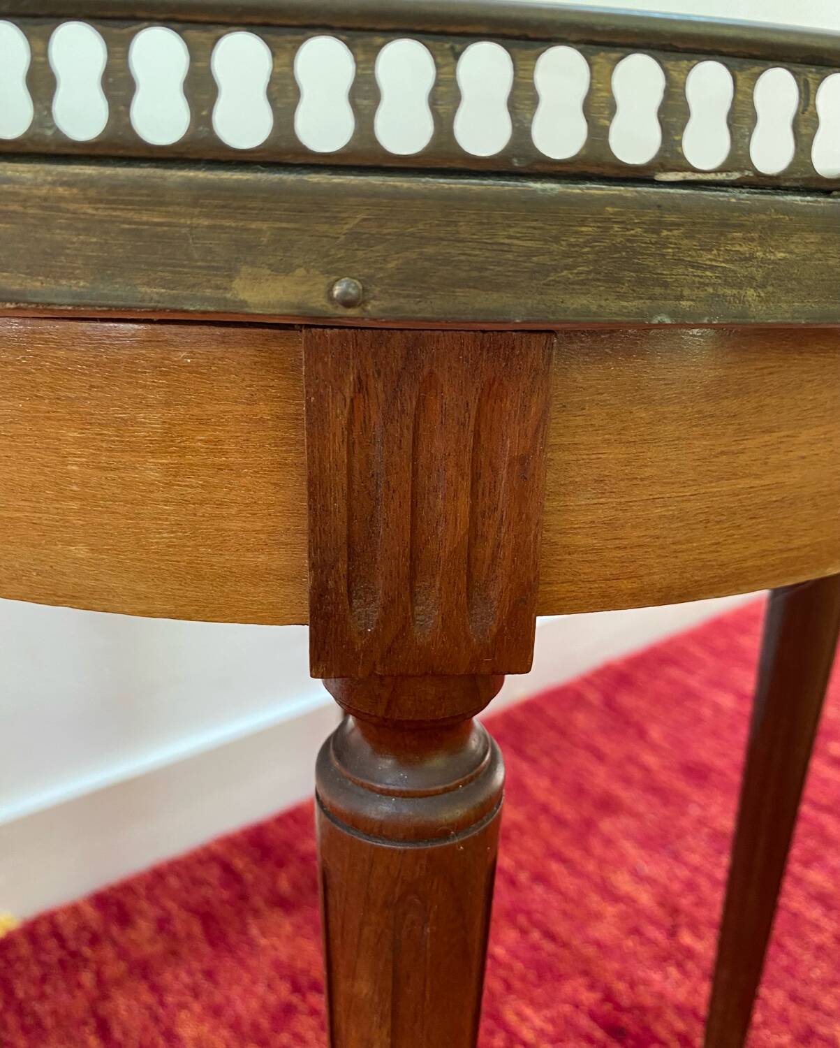 Antique Louis XVI style bouillotte table