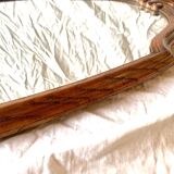 Old carved wooden mirror - 70 cm