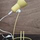 Lampe de bureau vintage jaune 1980