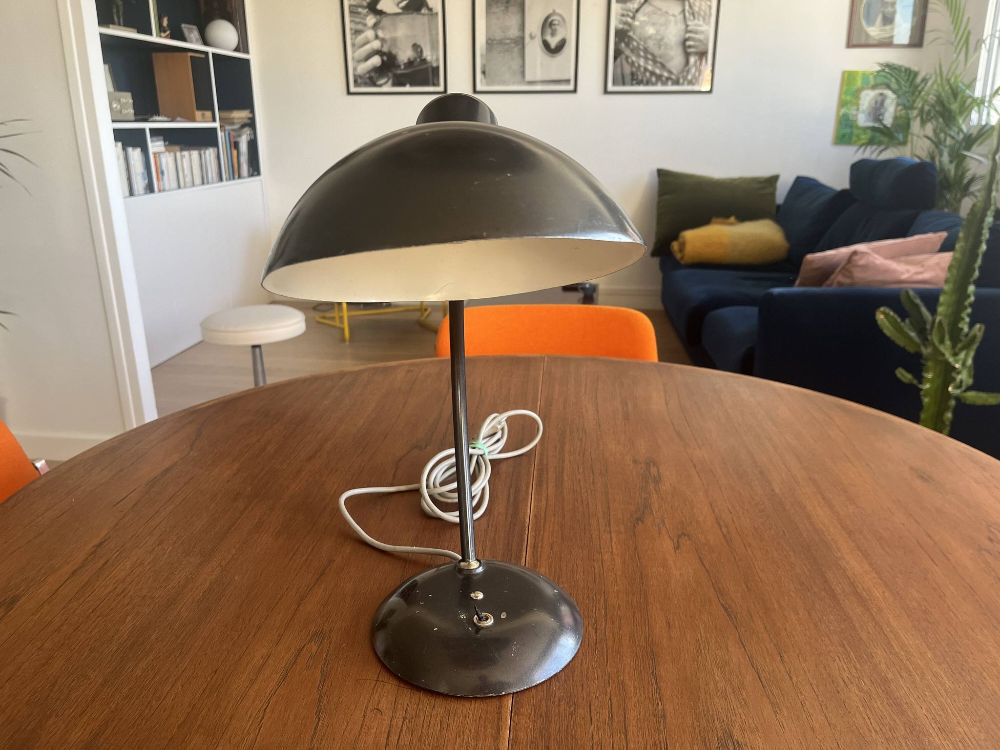 Articulated metal lamp from the 60s-70s.