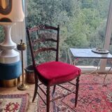 Rare chaise de chambre Napoléon III (1870/80), de style anglais