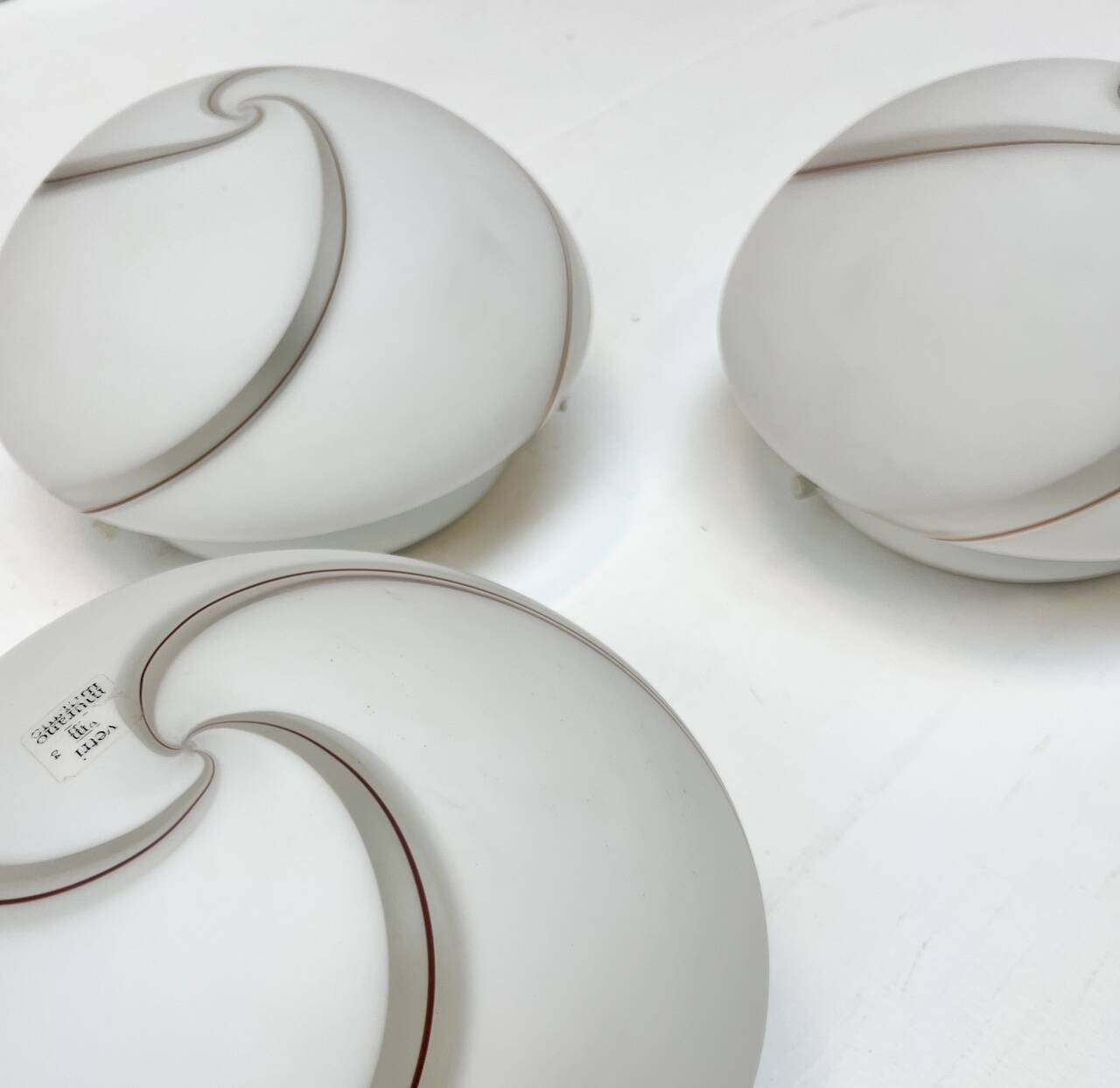 Murano glass ceiling or wall lamp by Vetri VM, 1960s