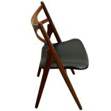 4x Teak Dining Chairs Hans J. Wegner CH29 Sawbuck