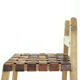 Tabourets de barre de cru en bois et cuir, Tchécoslovaquie années 1950