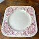 Square plate, ironstone, Medici collection, Longchamps
