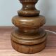 Vintage pleated globe table lamp