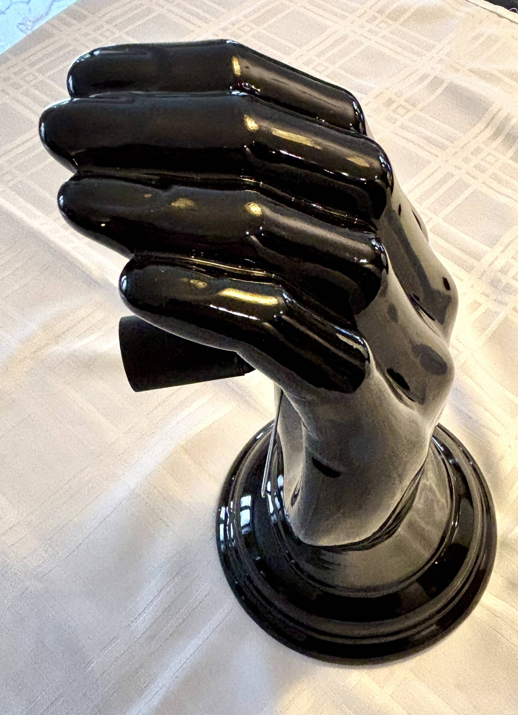 Pair of handmade ceramic wall sconces