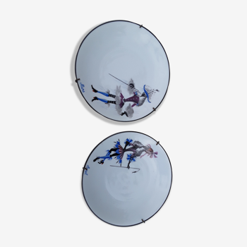 Paire d'assiettes Limoges