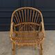 Paire de fauteuils en rotin, travail français 1960
