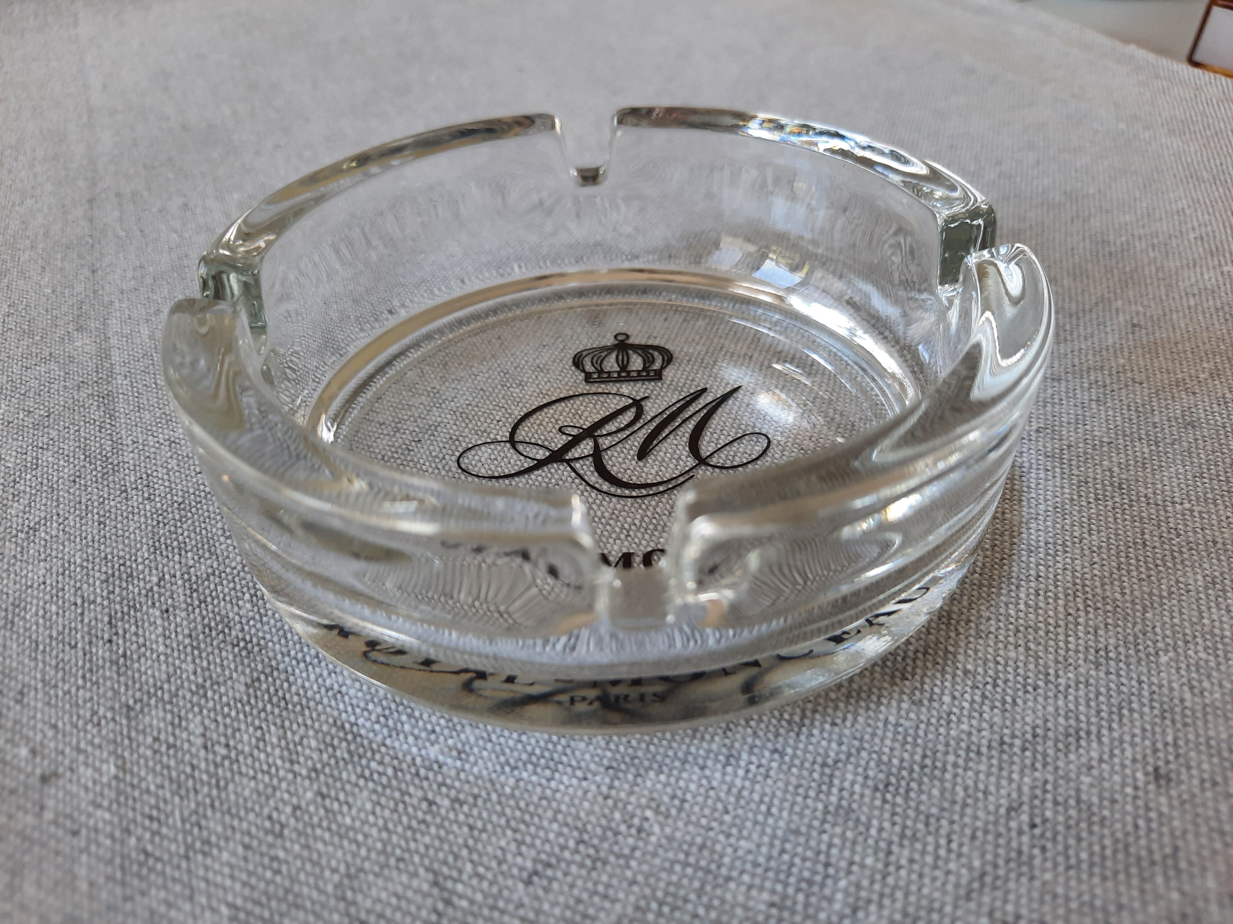 Royal Monceau Paris vintage glass ashtray