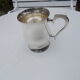 Tasse métal argenté