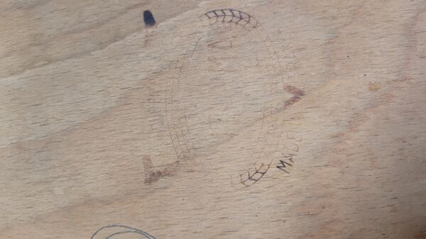 Série de 4 chaises de bistrot luterma 1950 vintage