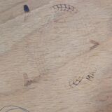 Series of 4 vintage luterma bistro chairs 1950