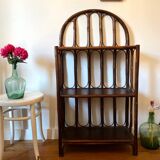 Vintage rattan bookcase