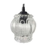 Chiseled glass hanging lamp