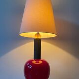 Lampadaire unique en verre de Murano. Design années 60.