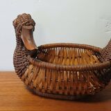 Wicker duck basket