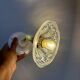 Vintage glass cut lampshade - tableware collection