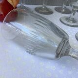 Antique wine glasses half-crystal - France circa 1900