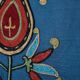 Vintage embroidered cushion cover 51x51 cm