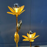 Maison Jansen lotus floor lamp, 1970s