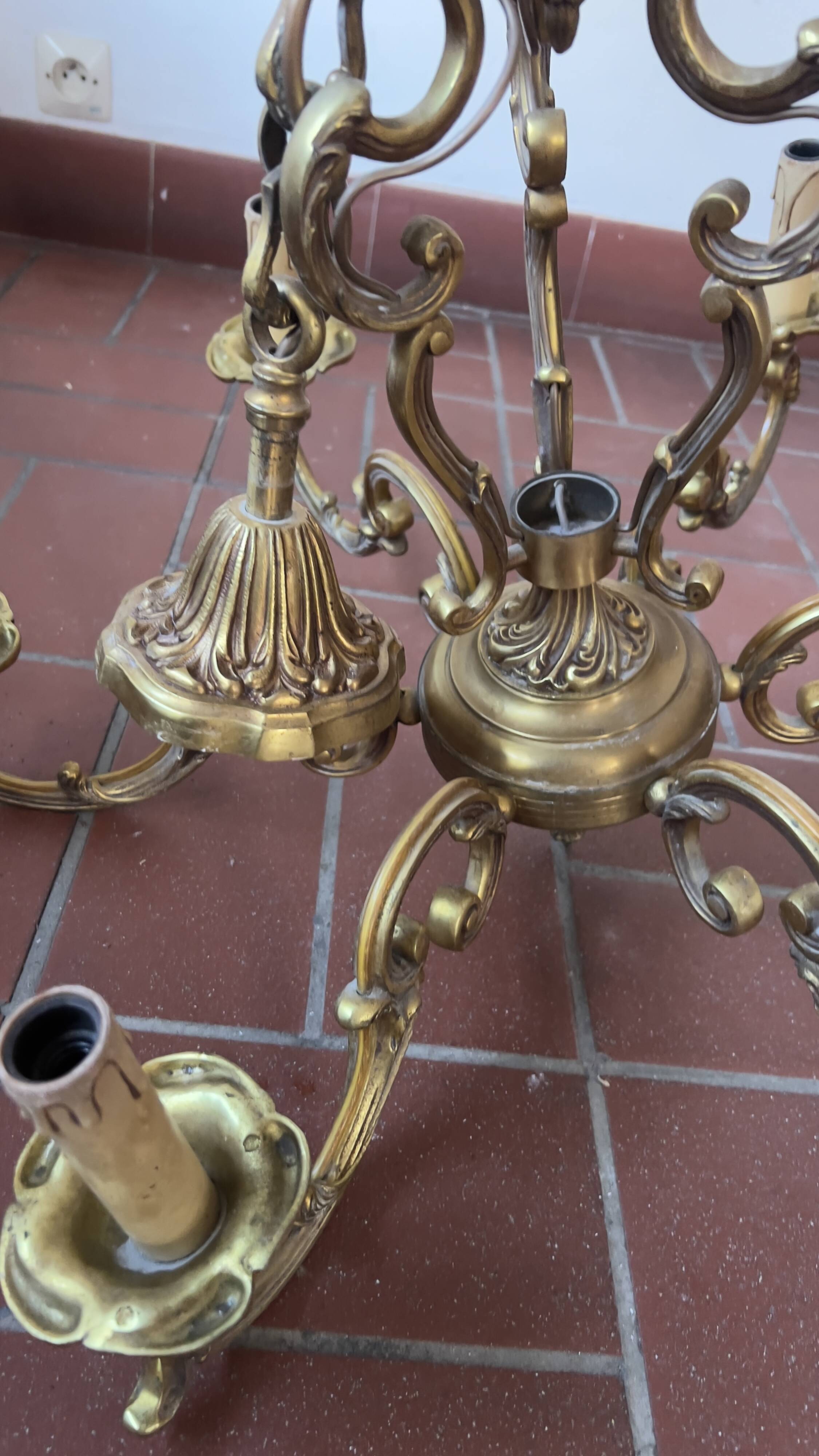 Bronze lustre Louis XV style