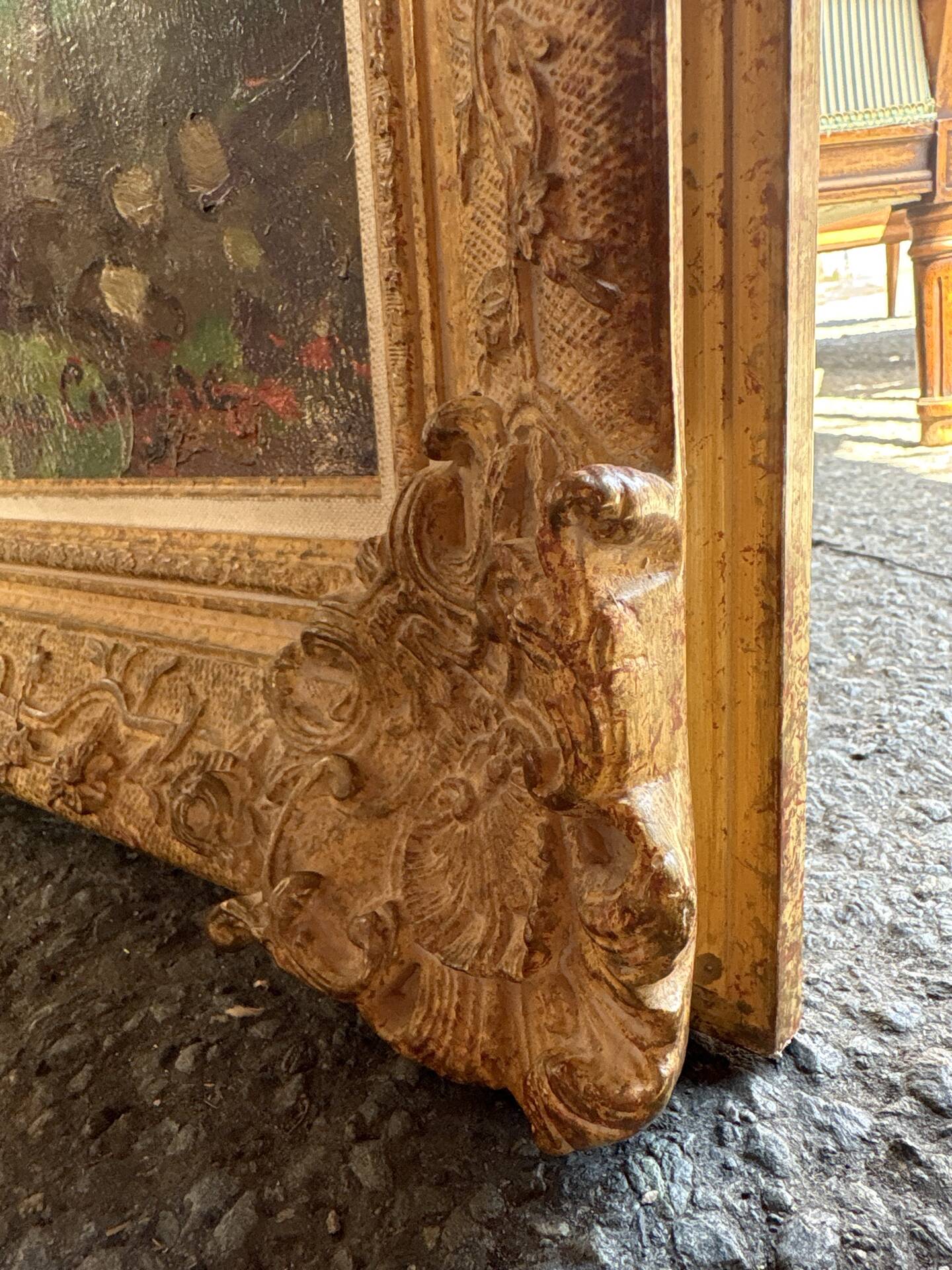 Large oil on canvas signed Reine Cimière - Salon de Paris 1964