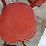 Set de 4 chaises bistrot bois courbé Fischel