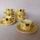 6 tasses à café Gien "Soleil"