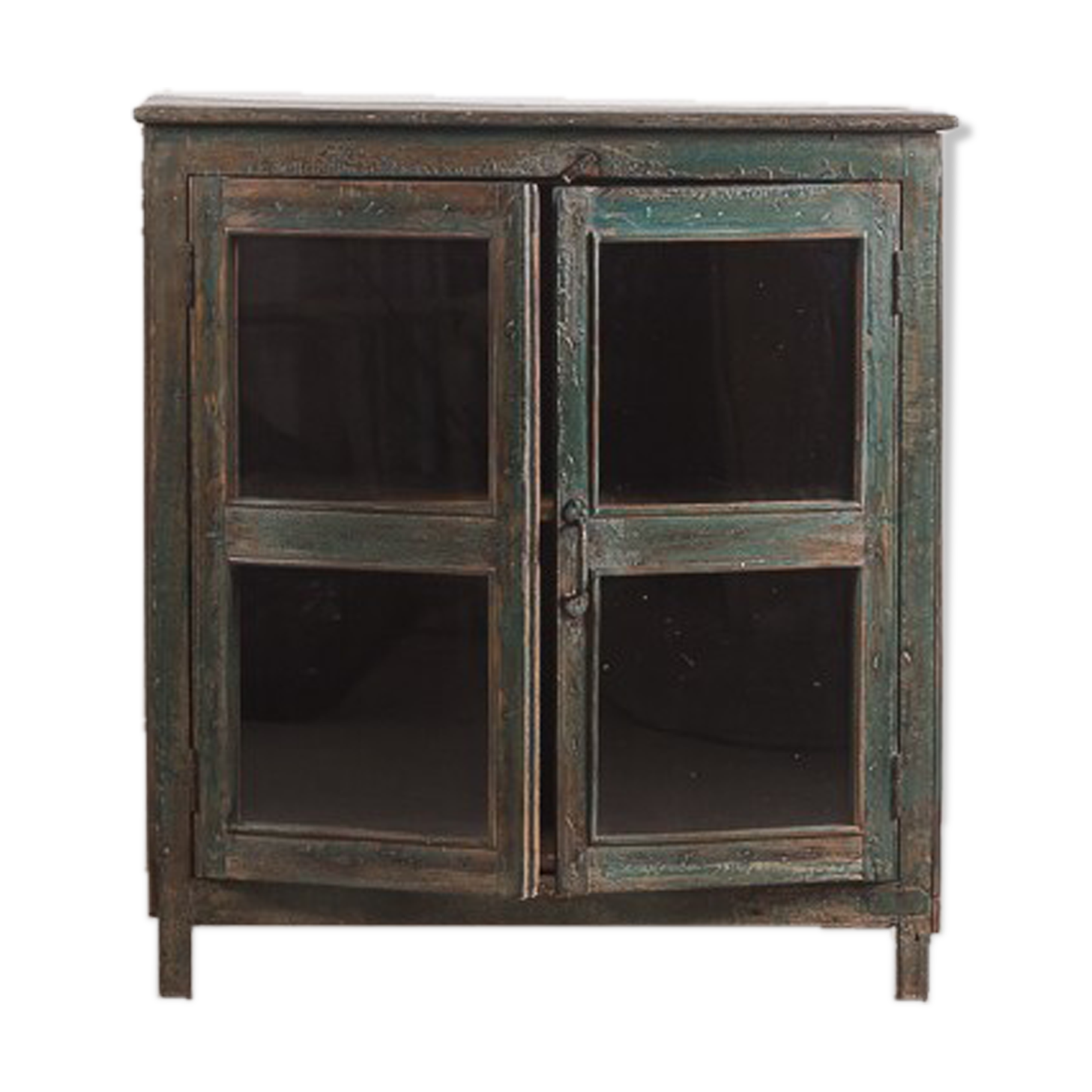 Buffet vintage en bois vert