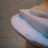 Alabaster column lamp