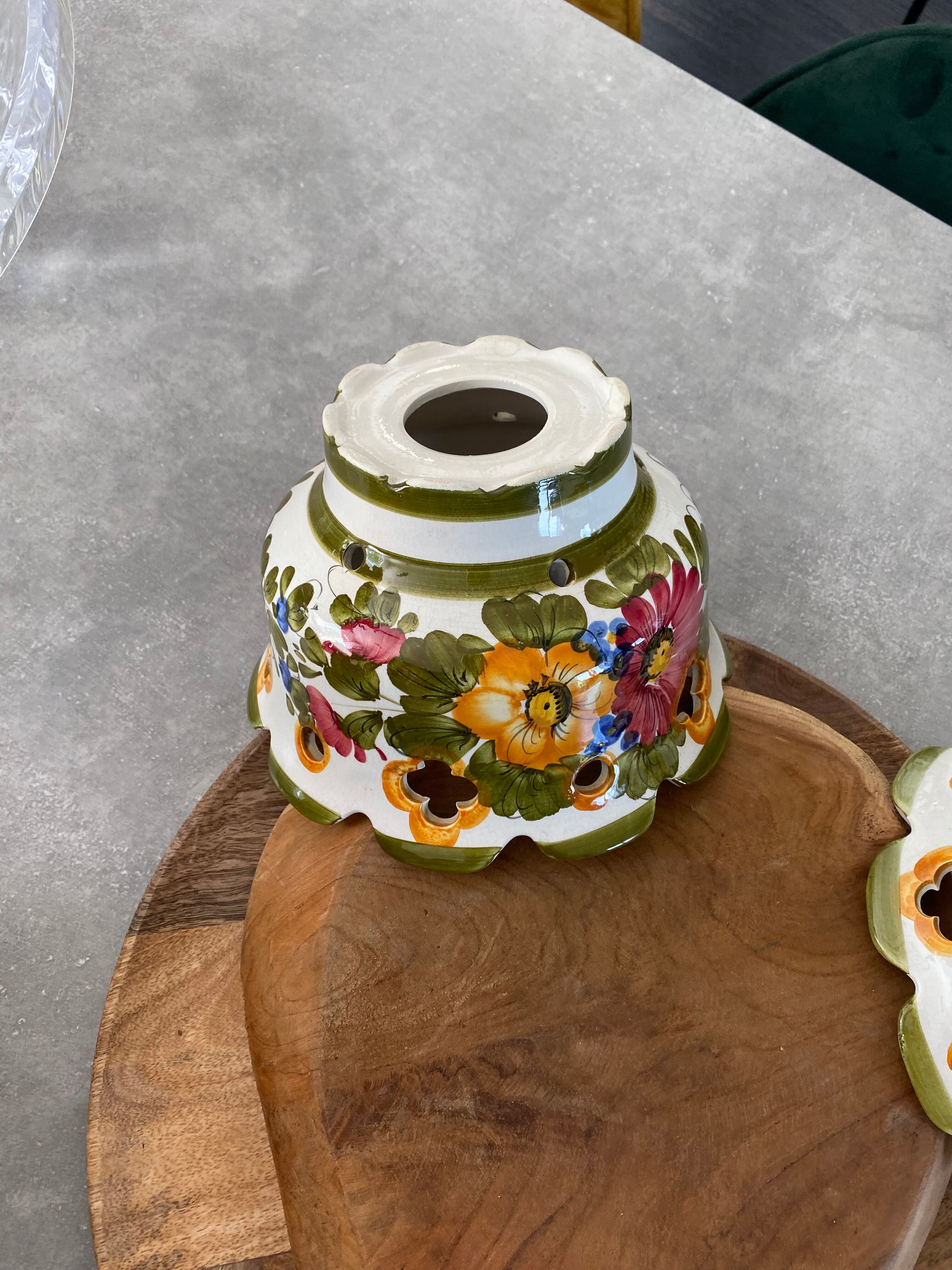 Vintage ceramic lampshade