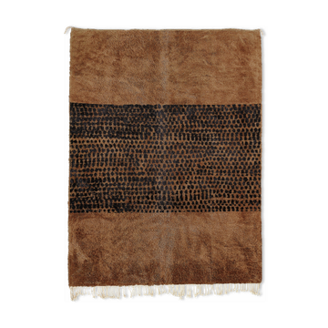 Tapis marocain moderne marron 180x150cm