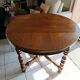 Table ronde de style Henri II en chêne massif – Fabrication italienne
