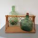 Vintage rattan wall shelf