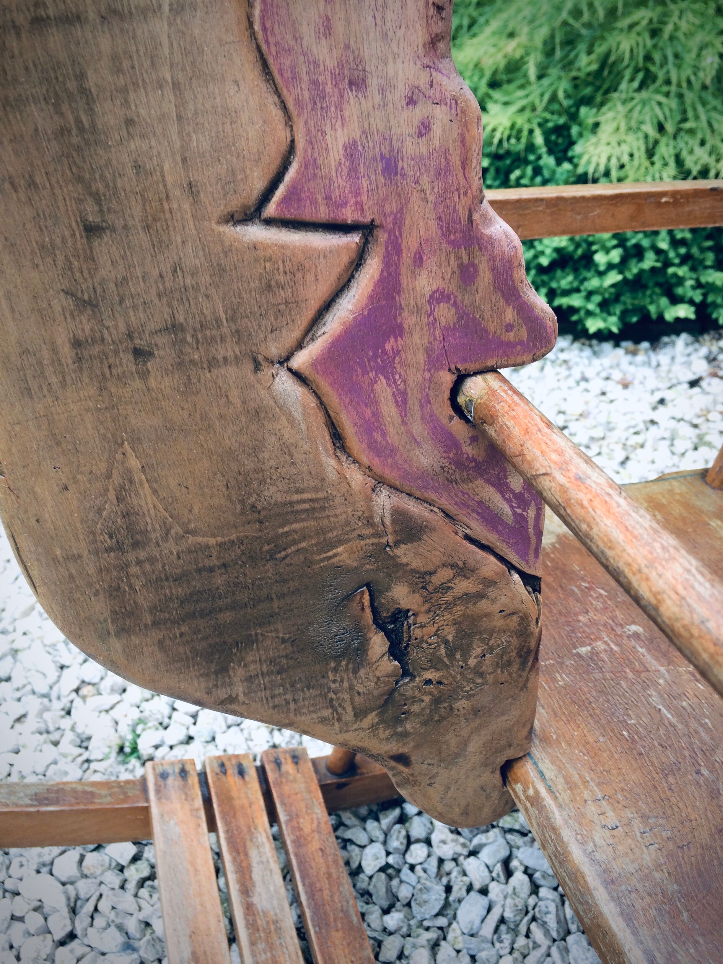 Child rocking horse wooden