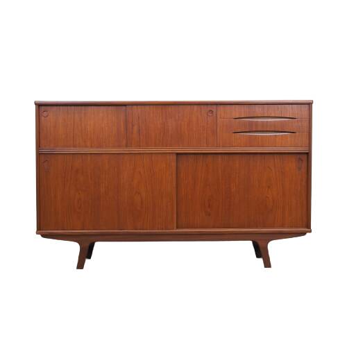 Teak highboard, Danish design, 1960s, production: Denmark