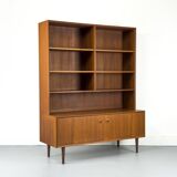 Buffet en teck avec étagère par Brouer Møbler, années 1960.