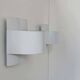 Pair of vintage wall lights, white lacquered metal, Peter Celsing Sweden 1960