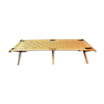 Lit de camp de l'armée - daybed - tressage jute