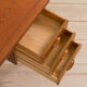 Danish mid century teak desk on sculptural base, 1960s.