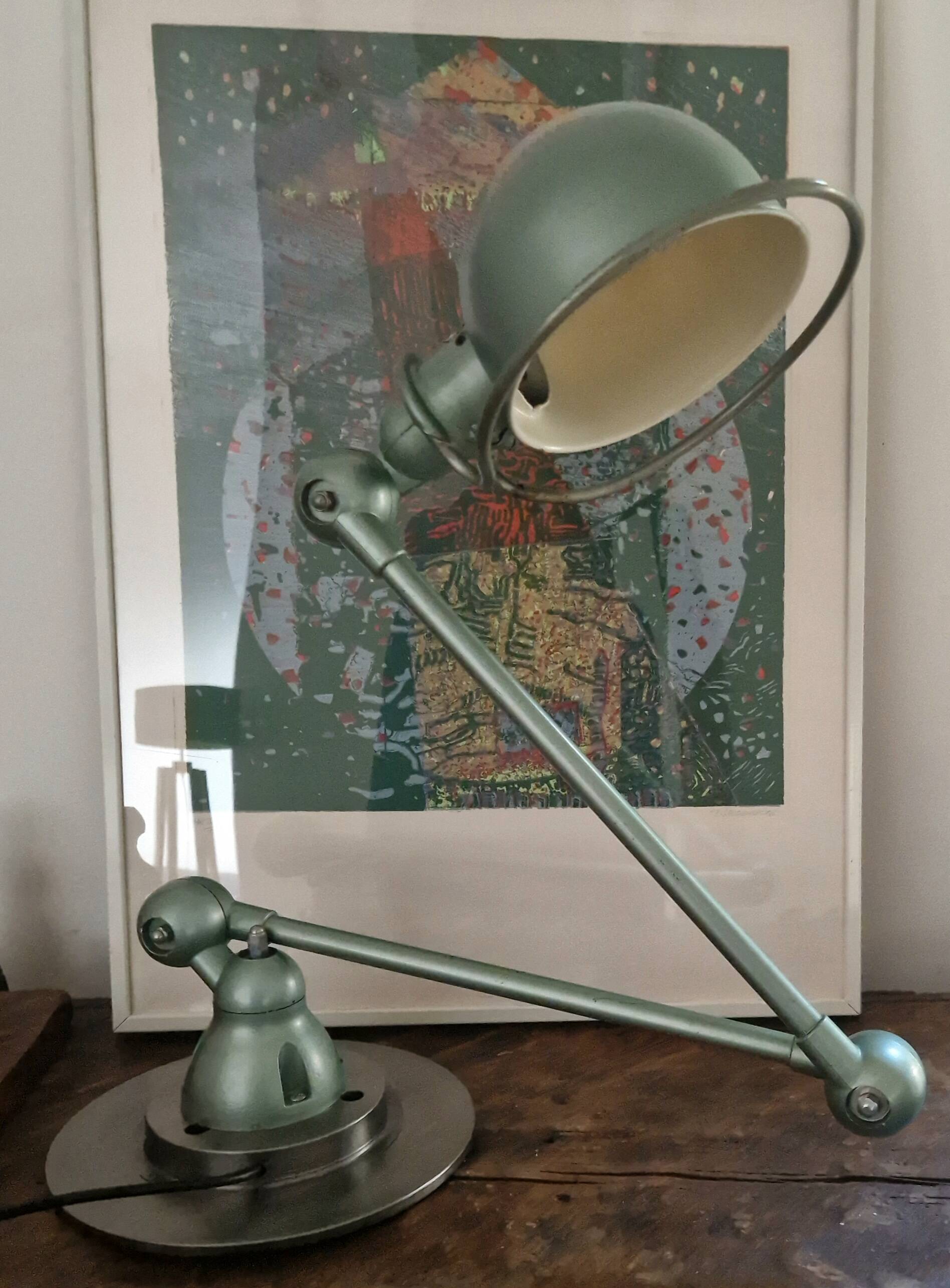 Lampe ancienne industrielle JIELDE, années 50-60