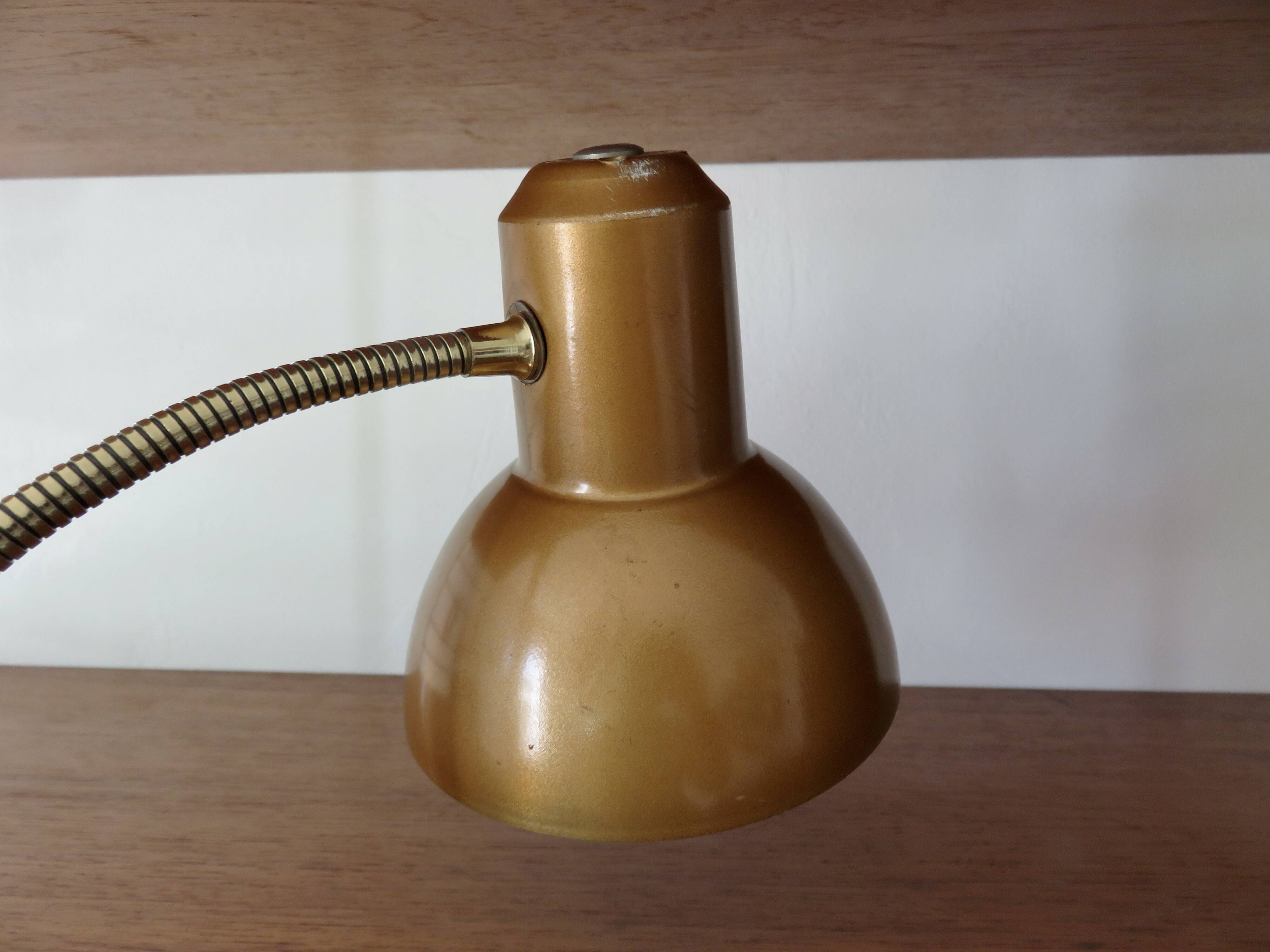 Clamp lamp, portable lamp, nomadic, 1960