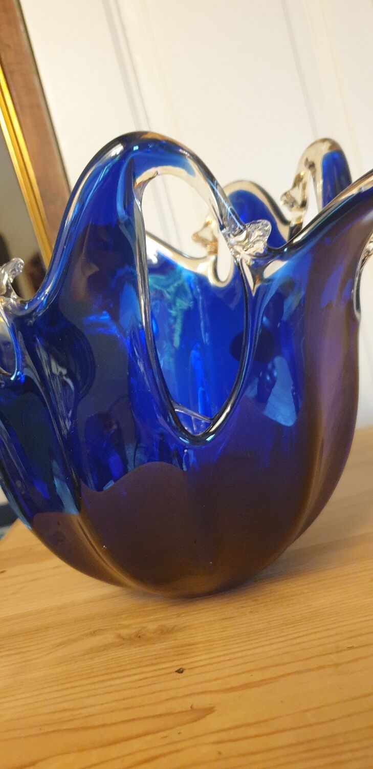 Murano crystal vase