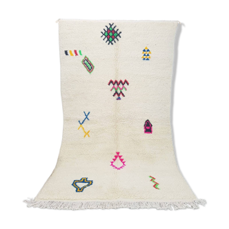 Tapis marocain berbère 256 x 145 cm tapis azilal en laine