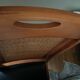 Set of 4 wood and leather chairs