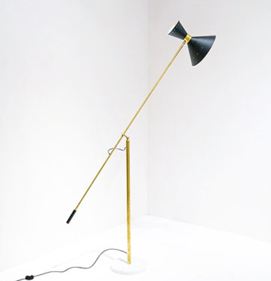 Italian floor lamp black